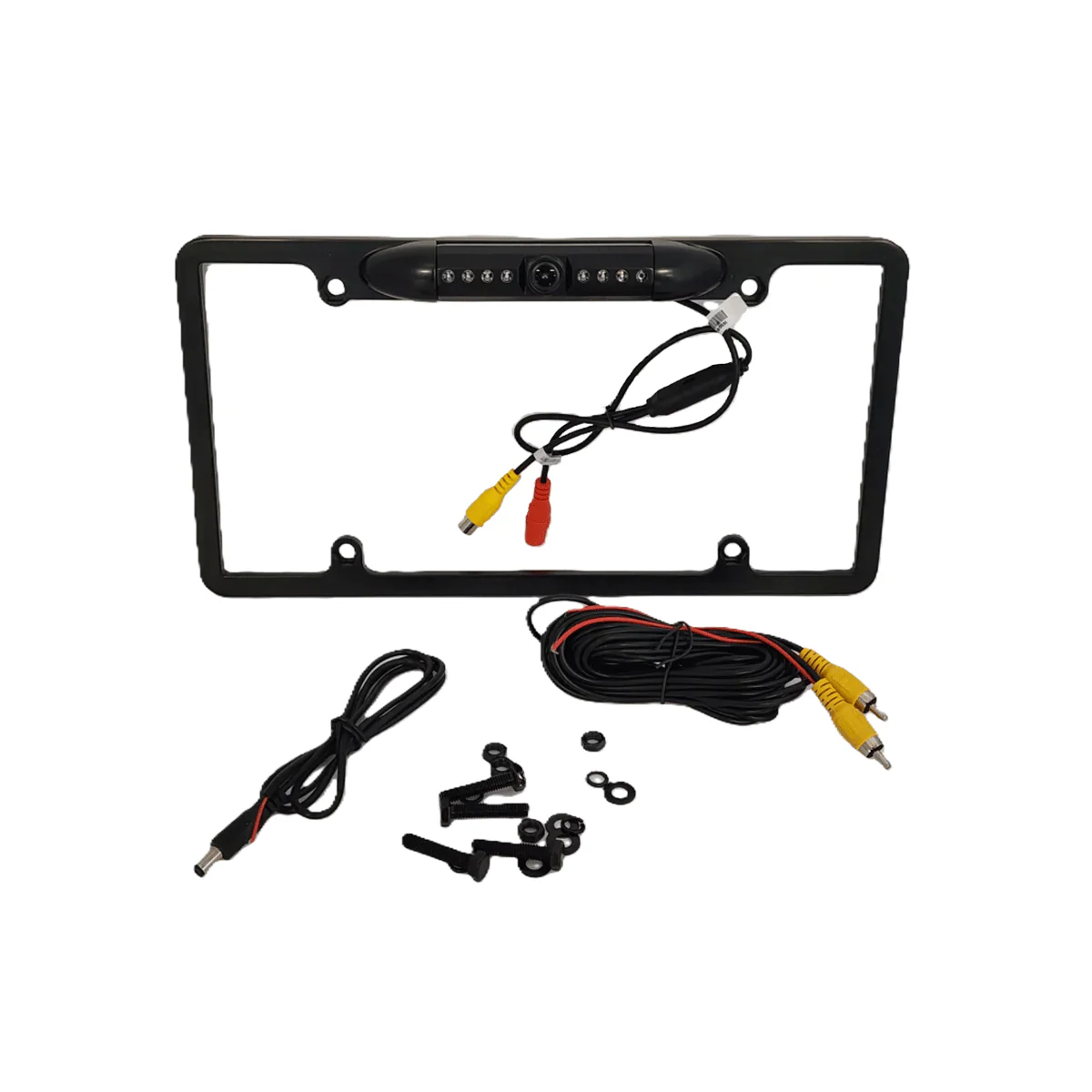 Black HD License Plate Frame with Backup Camera - CLF1B - Image 2