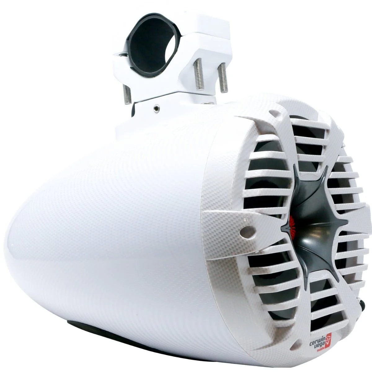 RPM STROKER Single 6.5" or 8" + 1" PRO Marine Tower Kit - Carbon Fiber/Black - 400W MAX / 200W RMS - Image 5